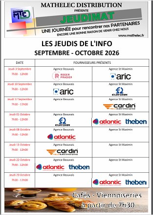 JEUDIMAT SEPTEMBRE - OCTOBRE